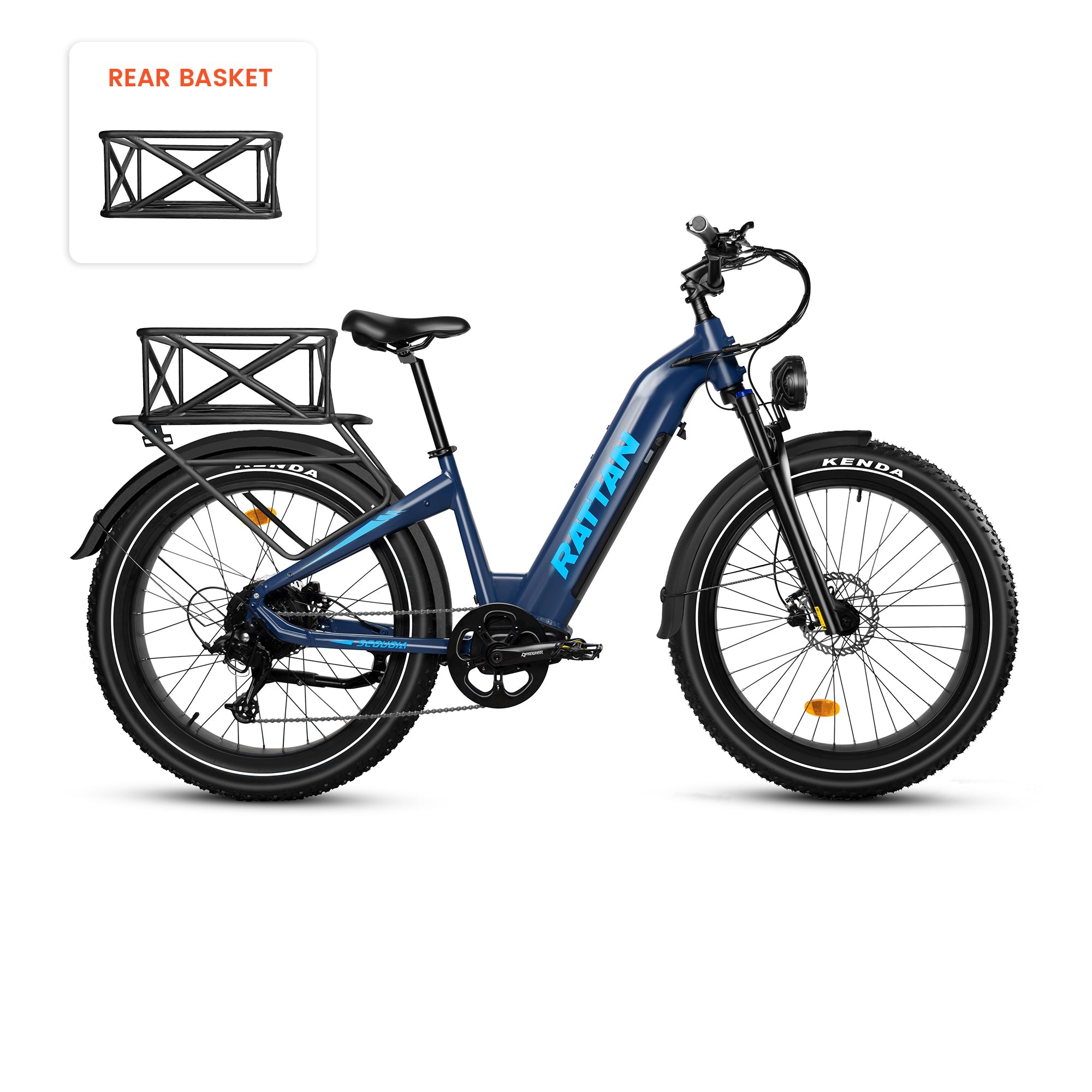 Rattan Sequoia Step Thru Fat Tire Electric Mountain Bike