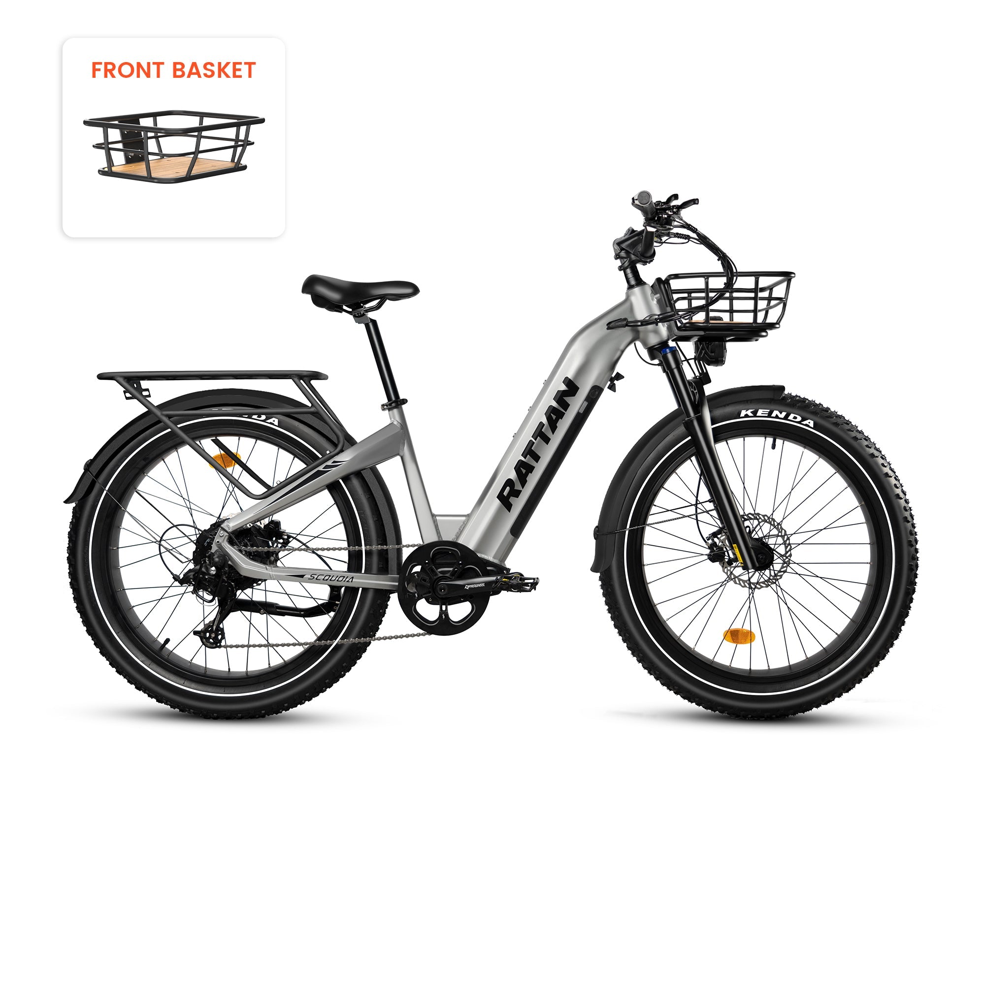 Rattan Sequoia Step Thru Fat Tire Electric Mountain Bike