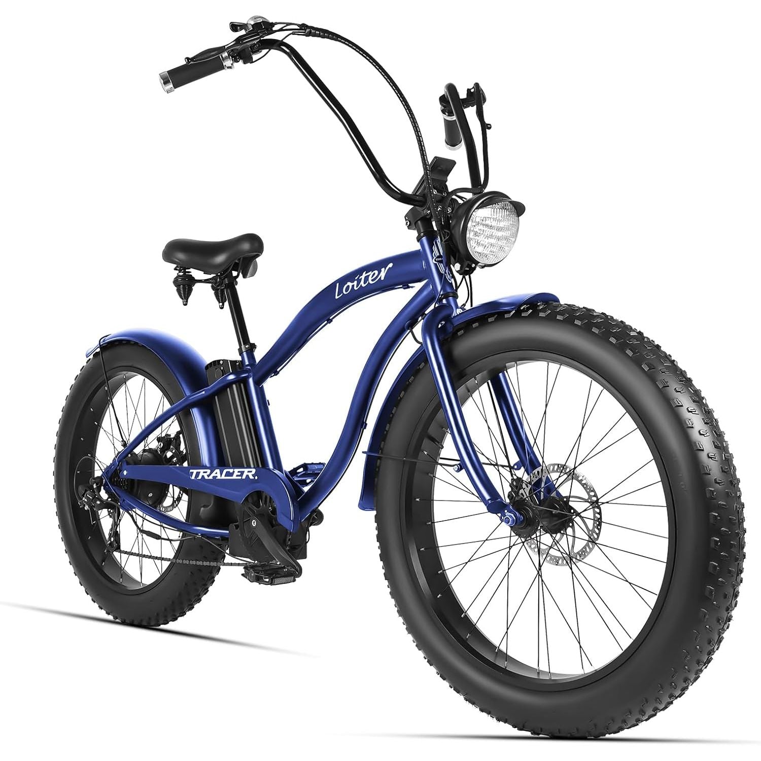 Tracer Loiter 800W 48V Fat Tire Electric Cruiser Bike