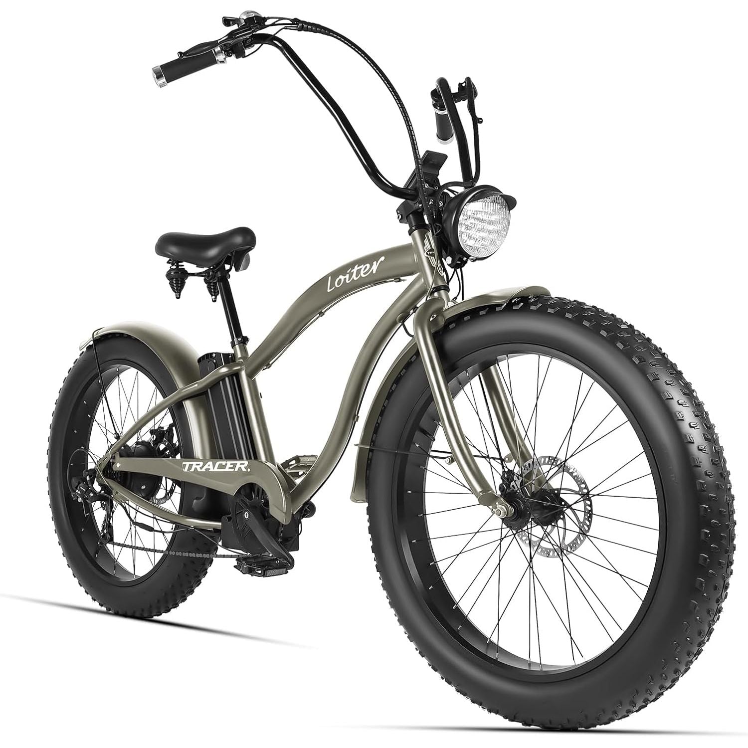 Tracer Loiter 800W 48V Fat Tire Electric Cruiser Bike