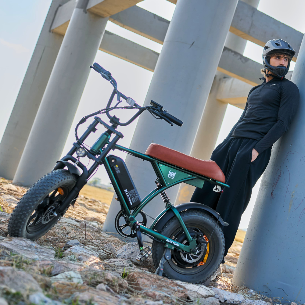 Cycrown Run Mini Vintage Moped Electric Bike