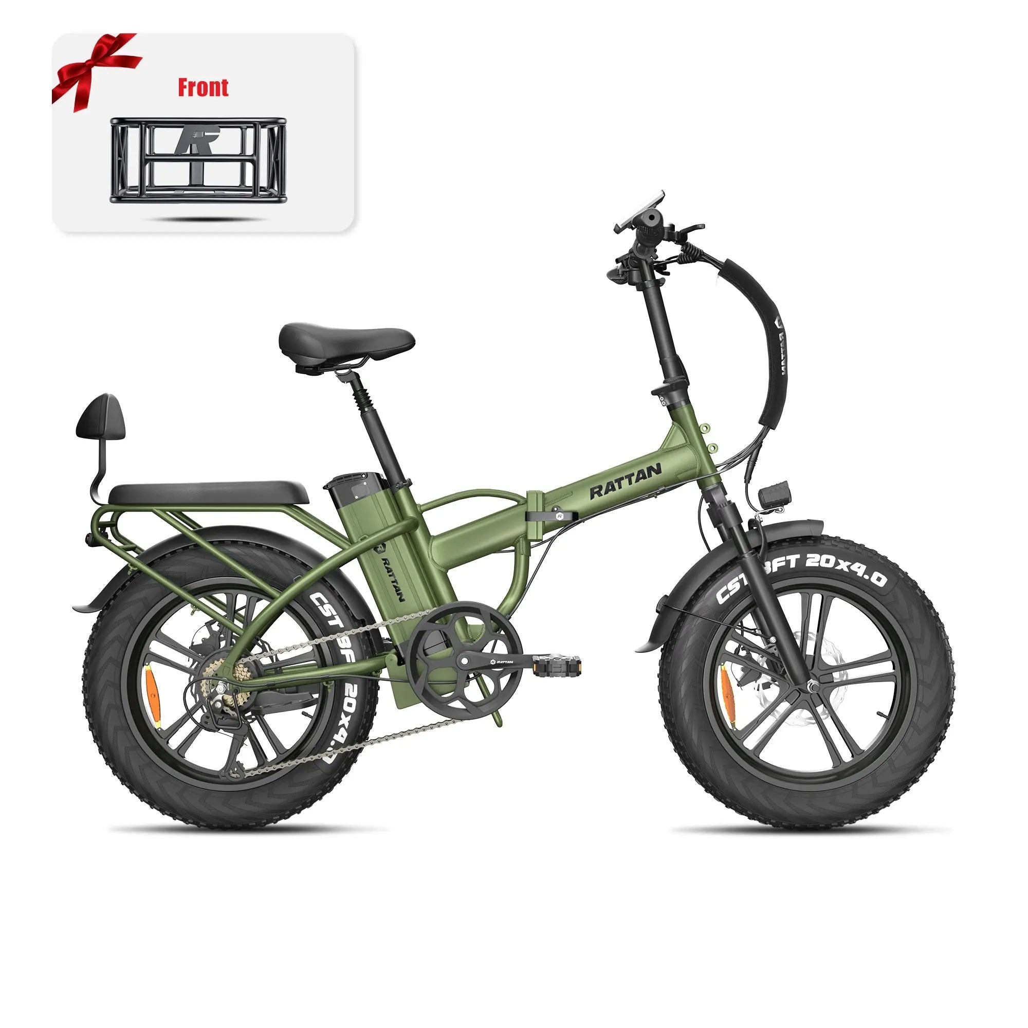 Rattan LM 750 Pro Folding Fat Tire Electric Bike 