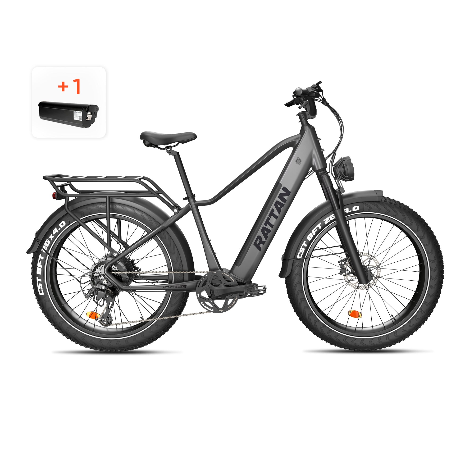Rattan Pathfinder Fat Tire Electric Mountain Bike