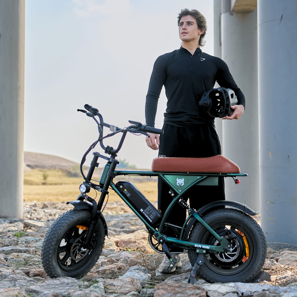 Cycrown Run Mini Vintage Moped Electric Bike