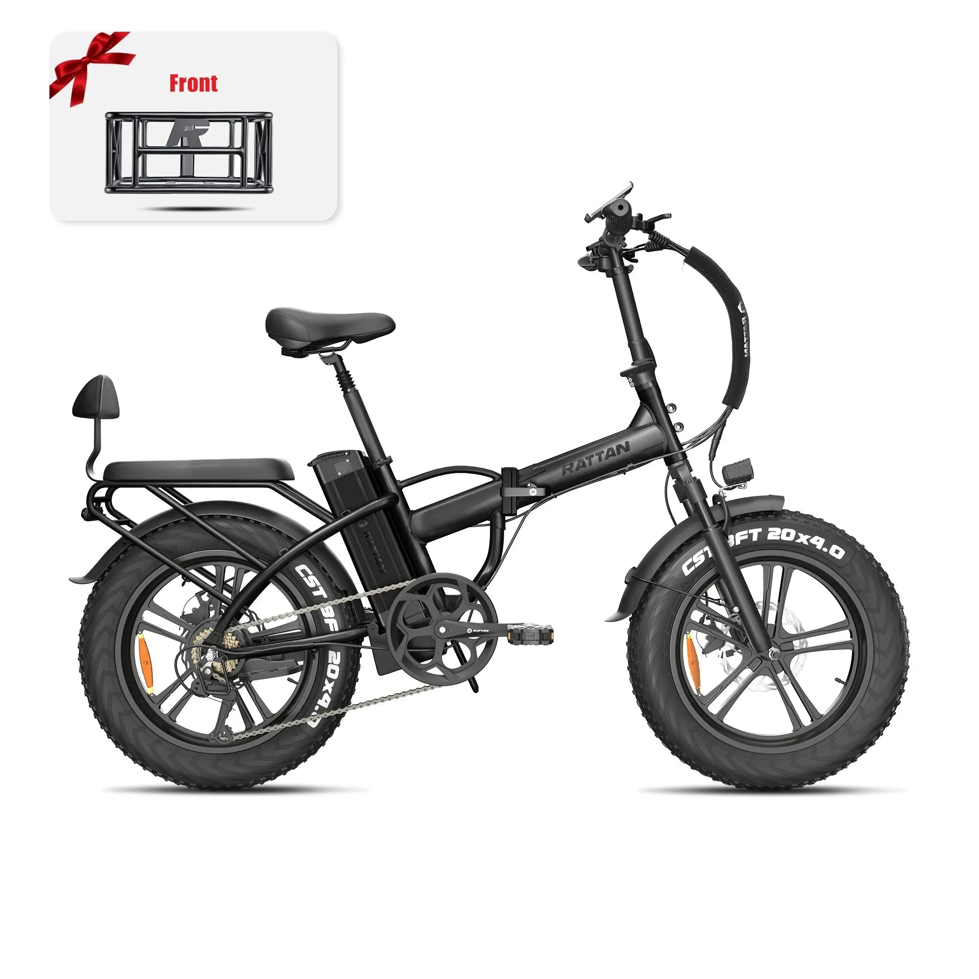 Rattan LM 750 Pro Folding Fat Tire Electric Bike 