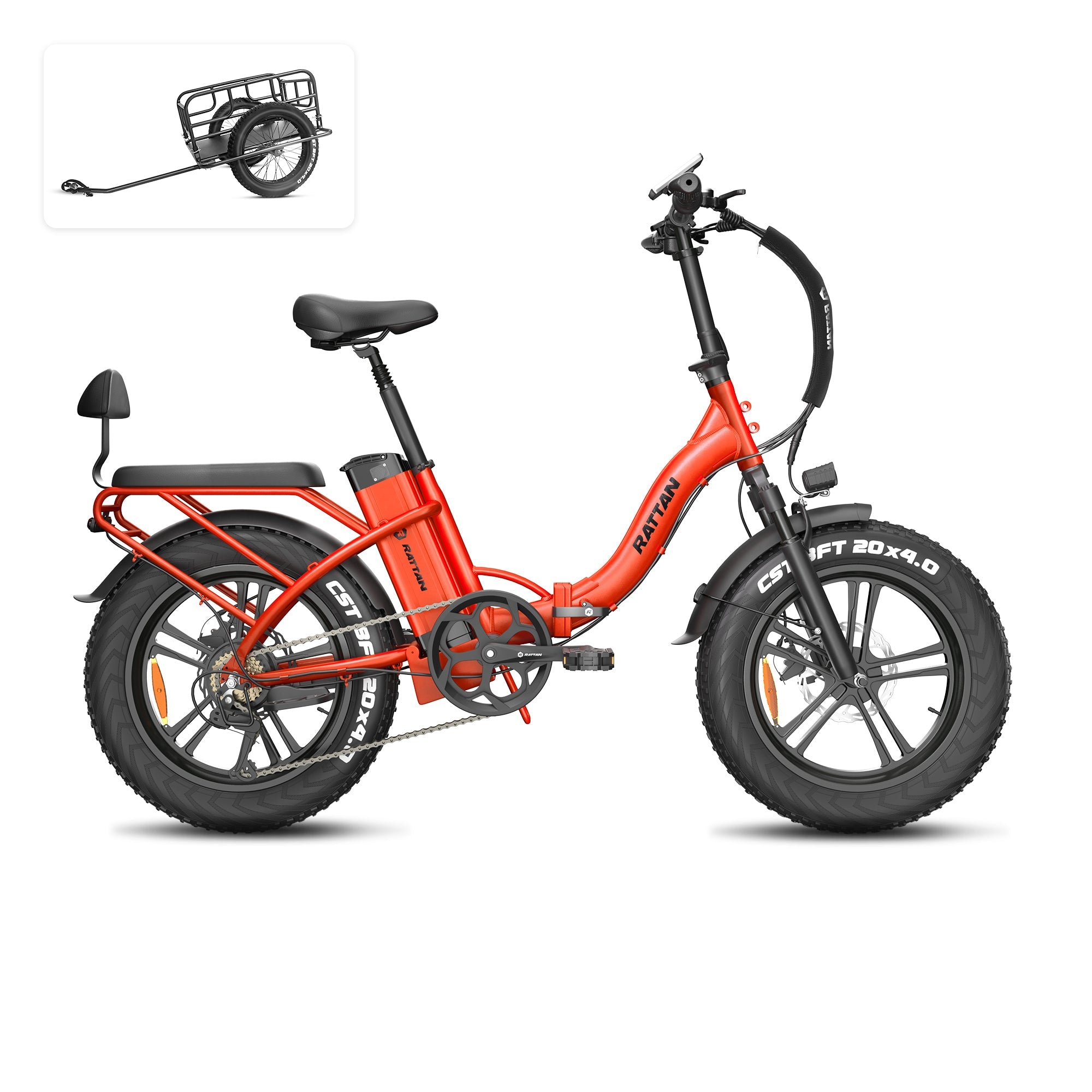 Rattan LF 750 Pro Step Thru Folding Fat Tire Electric Bike