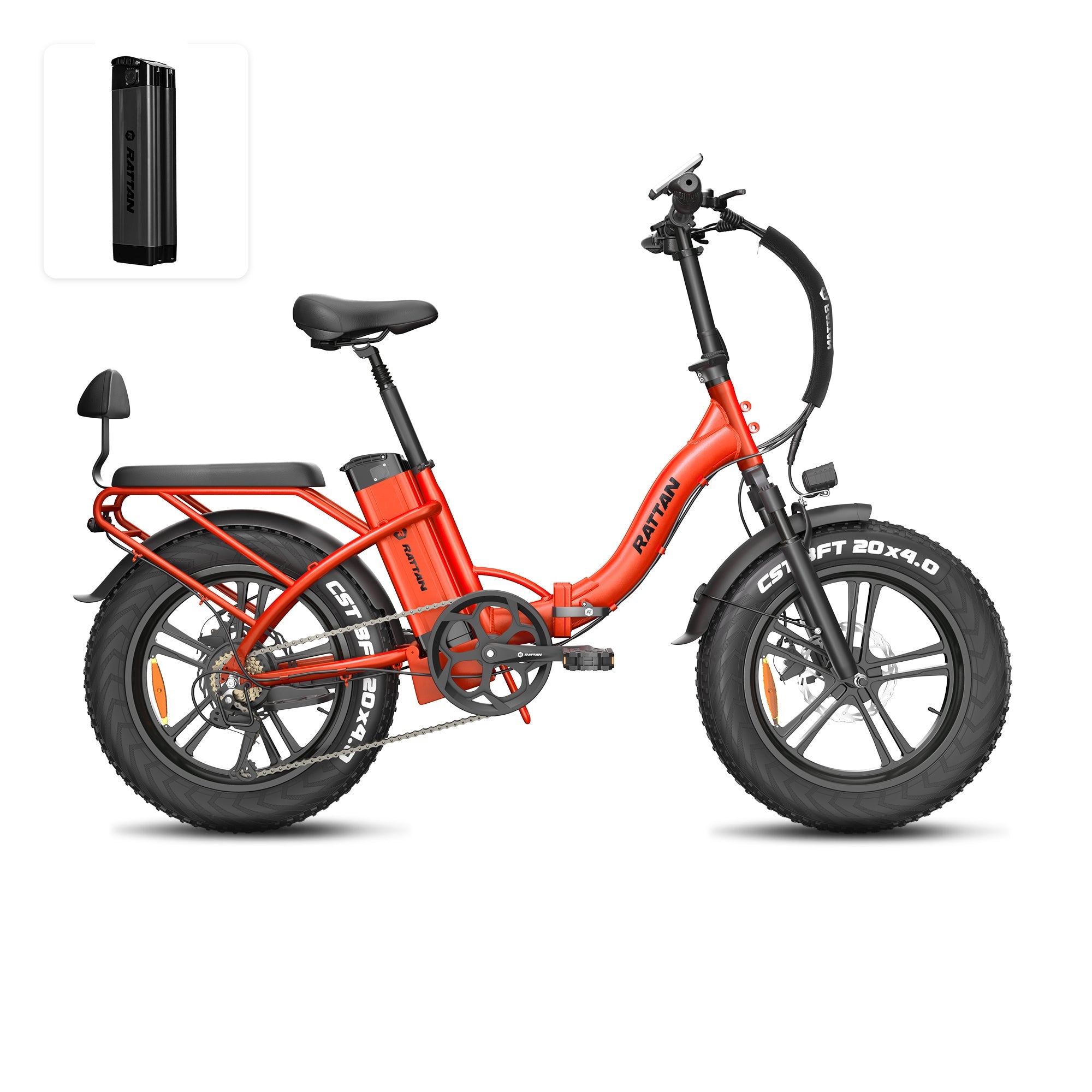 Rattan LF 750 Pro Step Thru Folding Fat Tire Electric Bike
