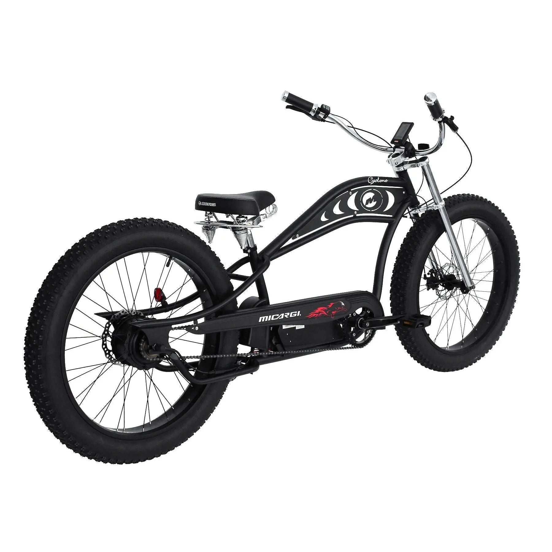 Micargi Cyclone 500W 48V Fat Tire Stretch Cruiser Electric Bike  Electric Bikes Paradise