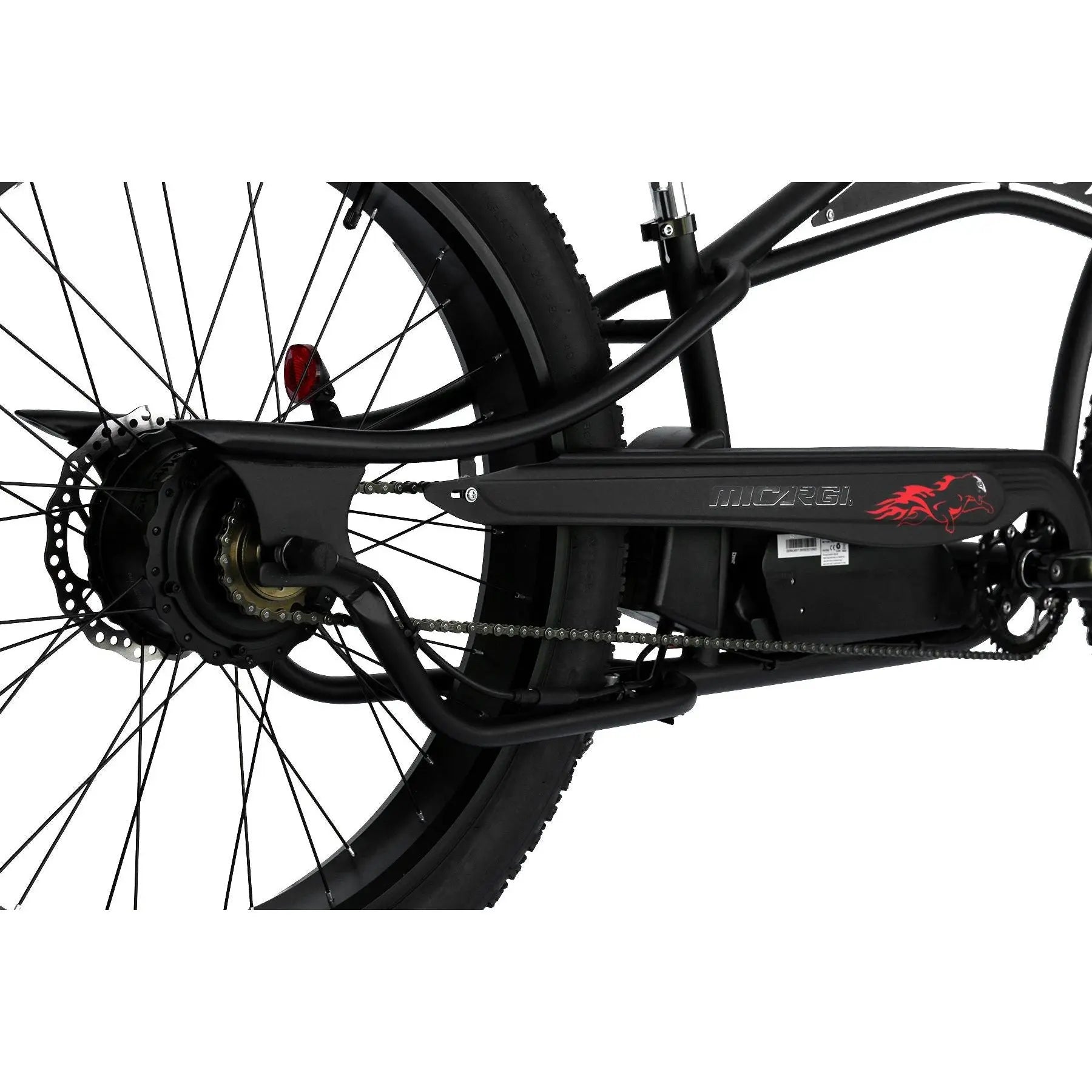 Micargi Cyclone 500W 48V Fat Tire Stretch Cruiser Electric Bike  Electric Bikes Paradise