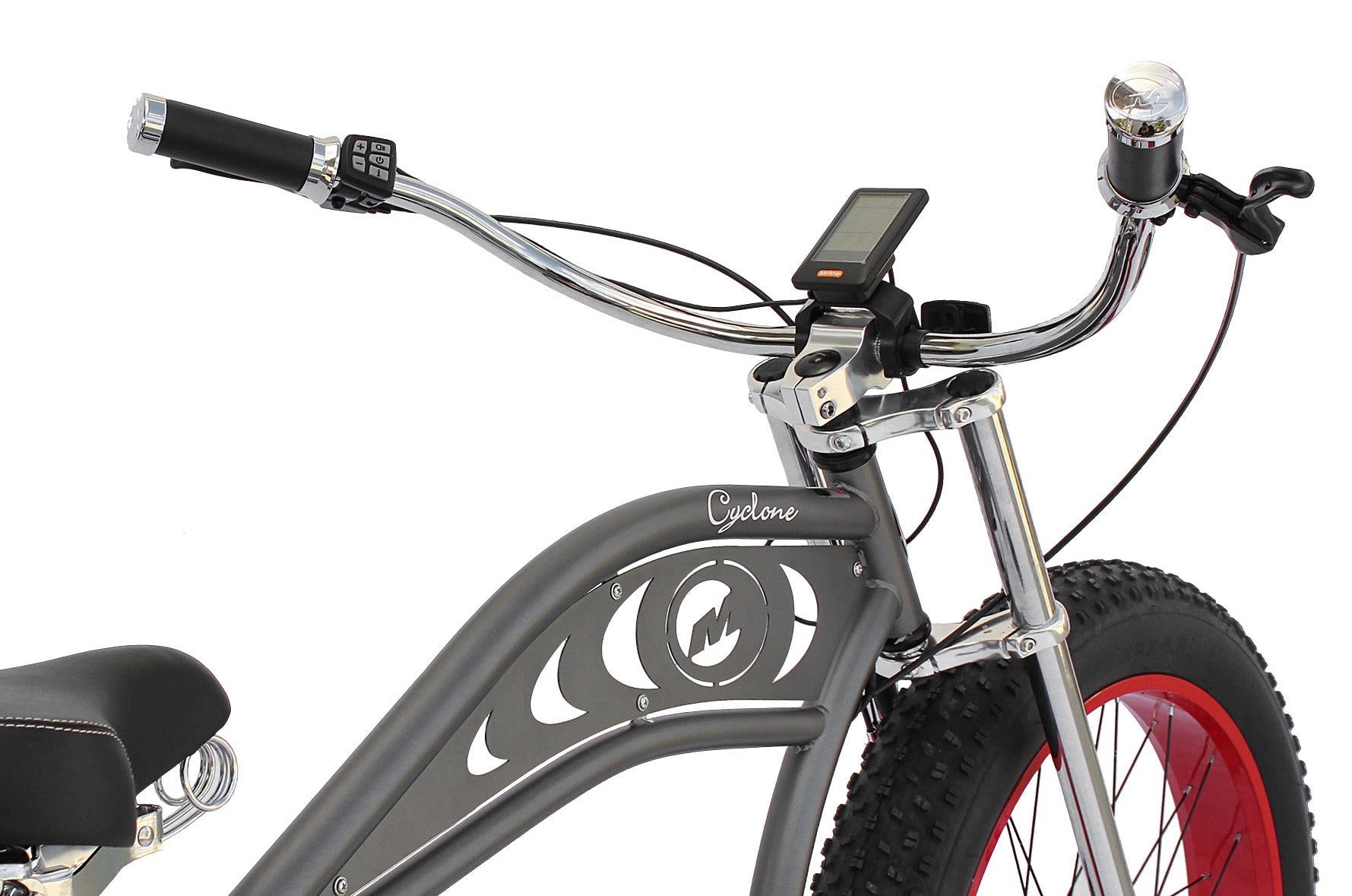 Micargi Cyclone 500W 48V Fat Tire Stretch Cruiser Electric Bike