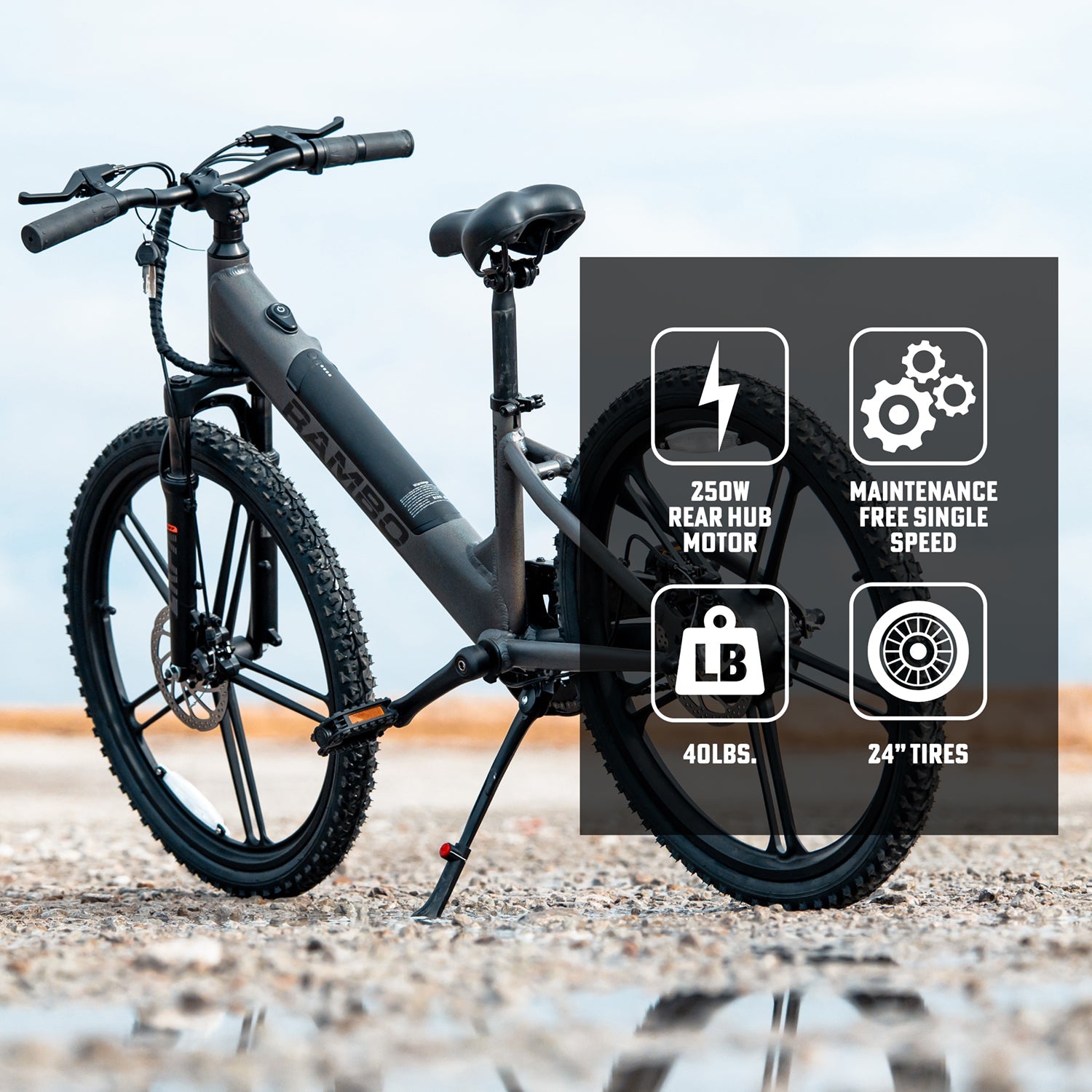 Rambo Kids 24 inch Chameleon Electric Bike