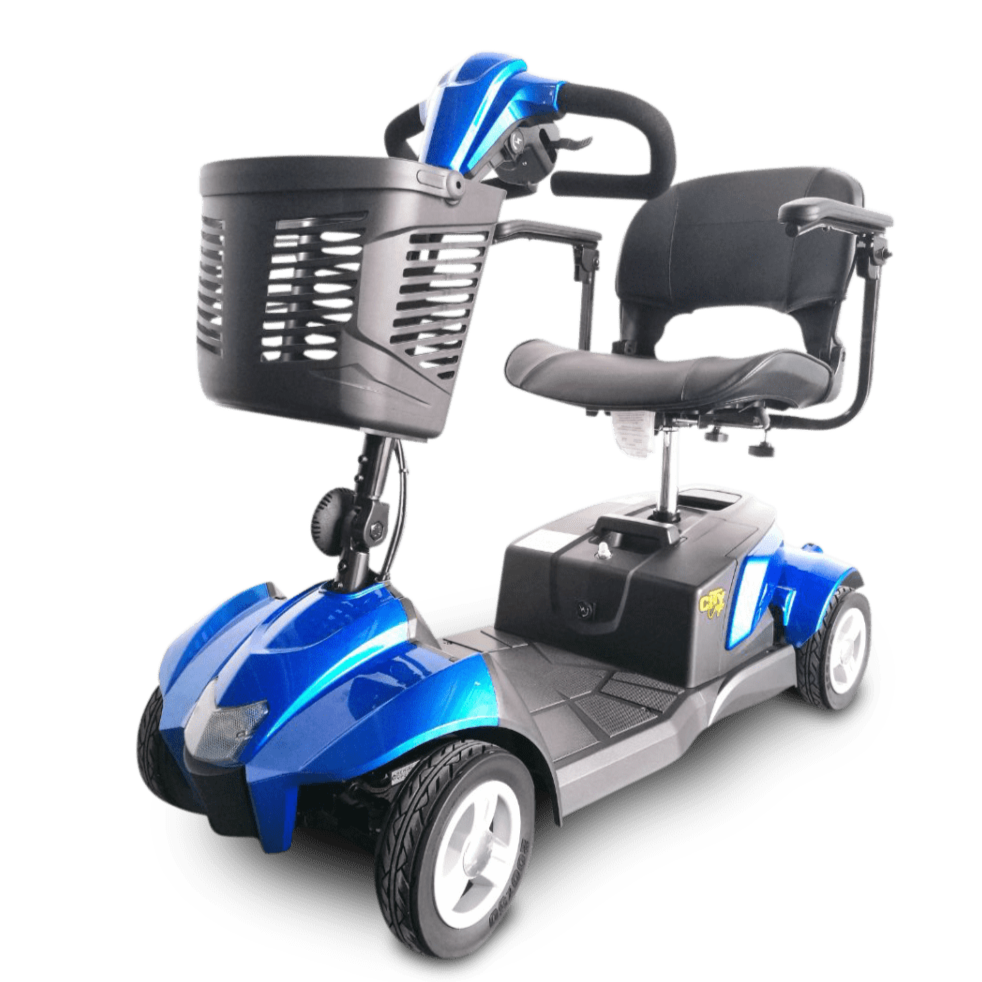 EV Rider CityCruzer 4-Wheel Transportable Mobility Scooter with Mono-Shock Suspension