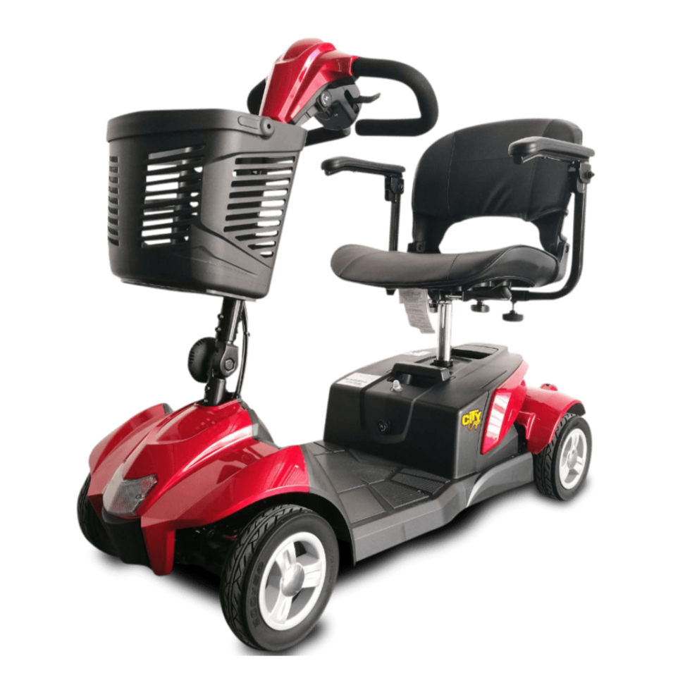 EV Rider CityCruzer 4-Wheel Transportable Mobility Scooter with Mono-Shock Suspension