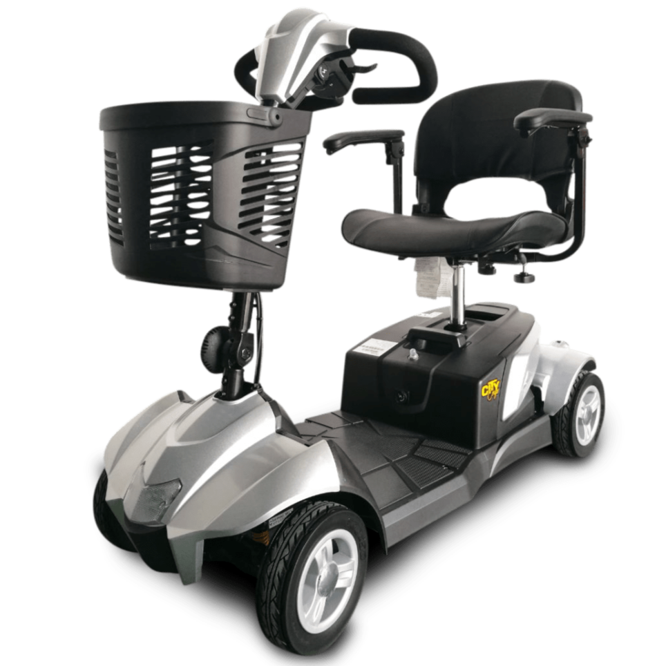 EV Rider CityCruzer 4-Wheel Transportable Mobility Scooter with Mono-Shock Suspension