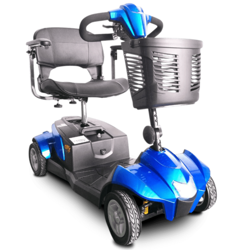 EV Rider CityCruzer 4-Wheel Transportable Mobility Scooter with Mono-Shock Suspension
