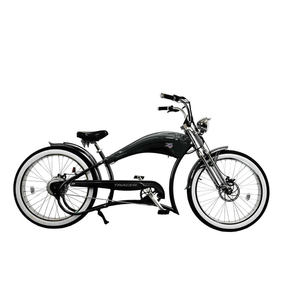 Tracer Twenty5 DS 500W Motorcycle-Style Stretch Chopper Electric Bike