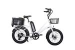 GlareWheel EB-RU 500W Fat Tire Electric Bike with Front Basket