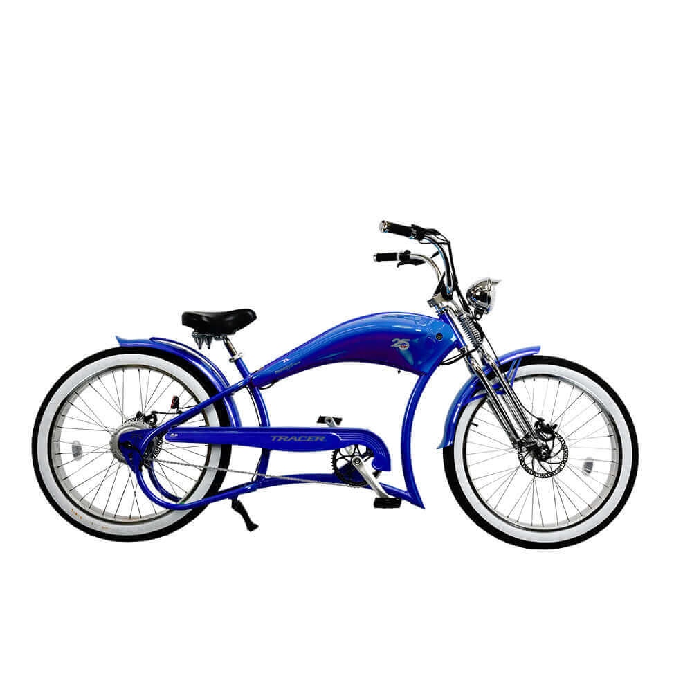 Tracer Twenty5 DS 500W Motorcycle-Style Stretch Chopper Electric Bike