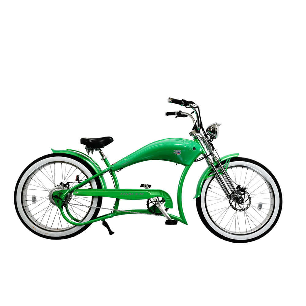 Tracer Twenty5 DS 500W Motorcycle-Style Stretch Chopper Electric Bike
