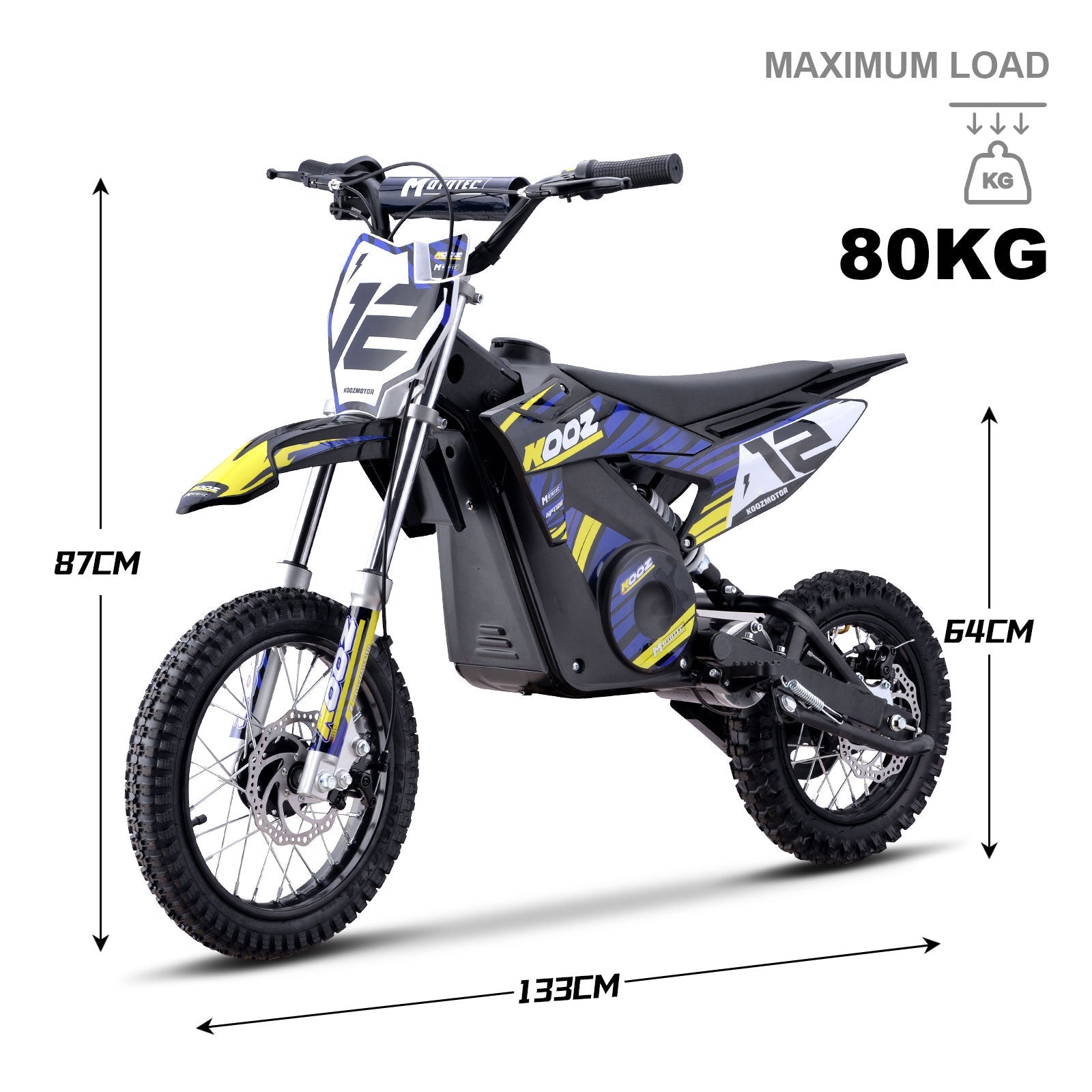 MotoTec 36V 1000W Electric Dirt Bike