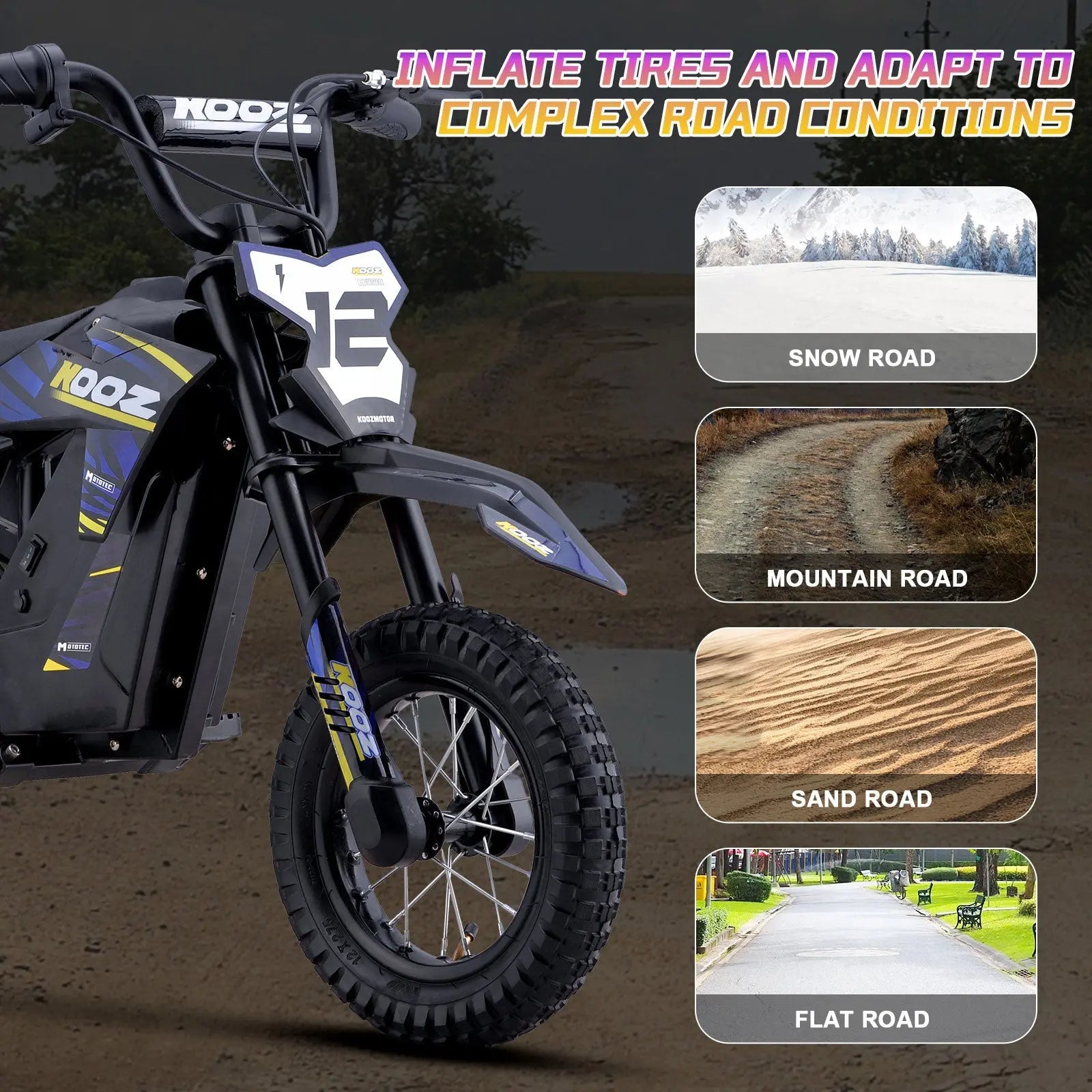 MotoTec 36V 300W Electric Dirt Bike 