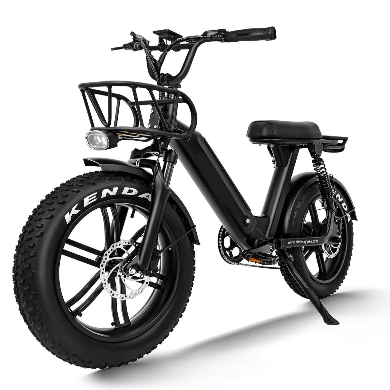 GlareWheel EB-AG 750W Fat Tire Moped-Style Electric Bike