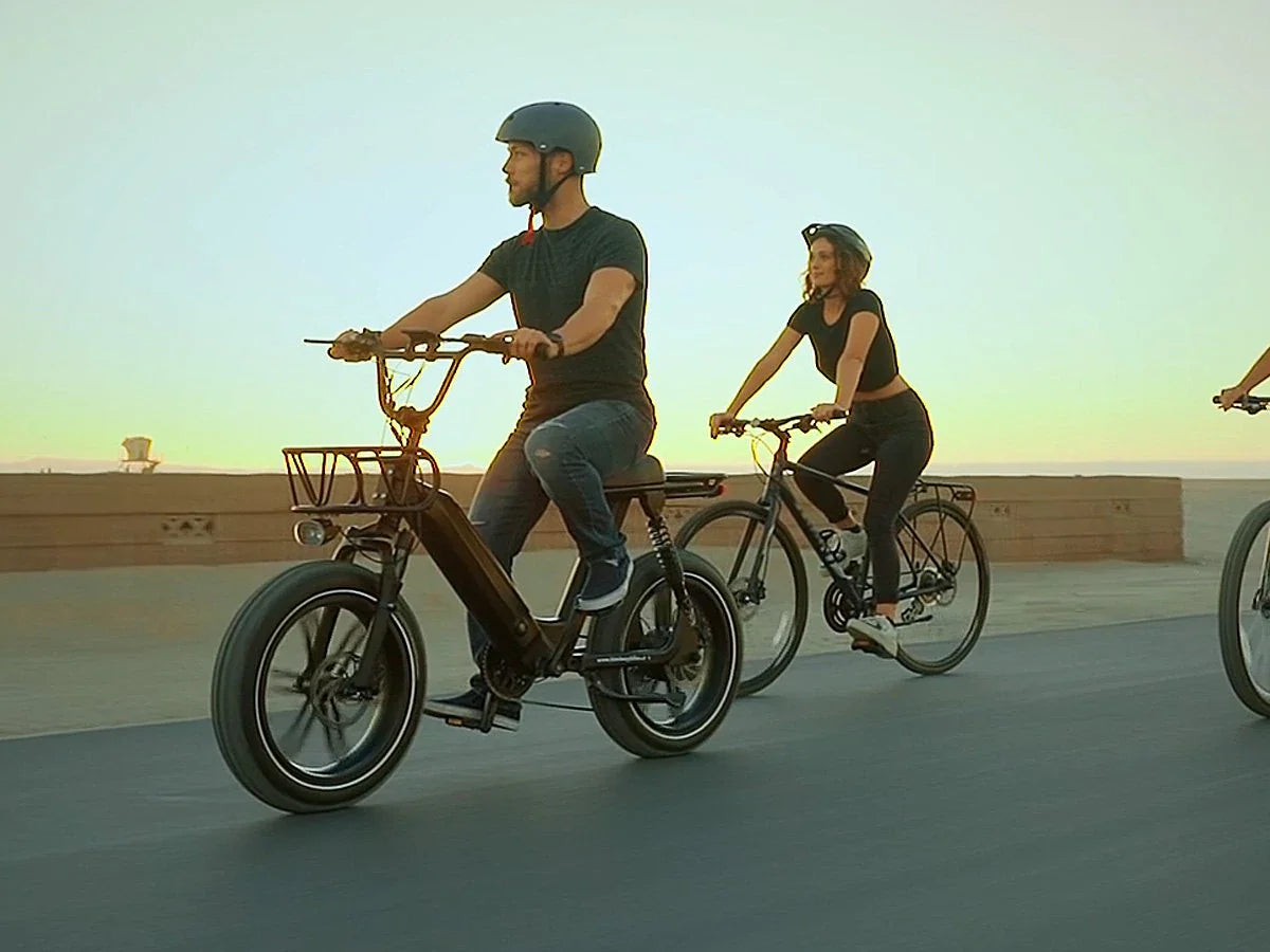 GlareWheel EB-AG 750W Fat Tire Moped-Style Electric Bike