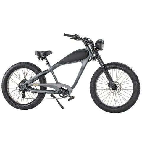 GlareWheel EB-CH Cafe Racer 750W Fat Tire Electric Cruiser Bike
