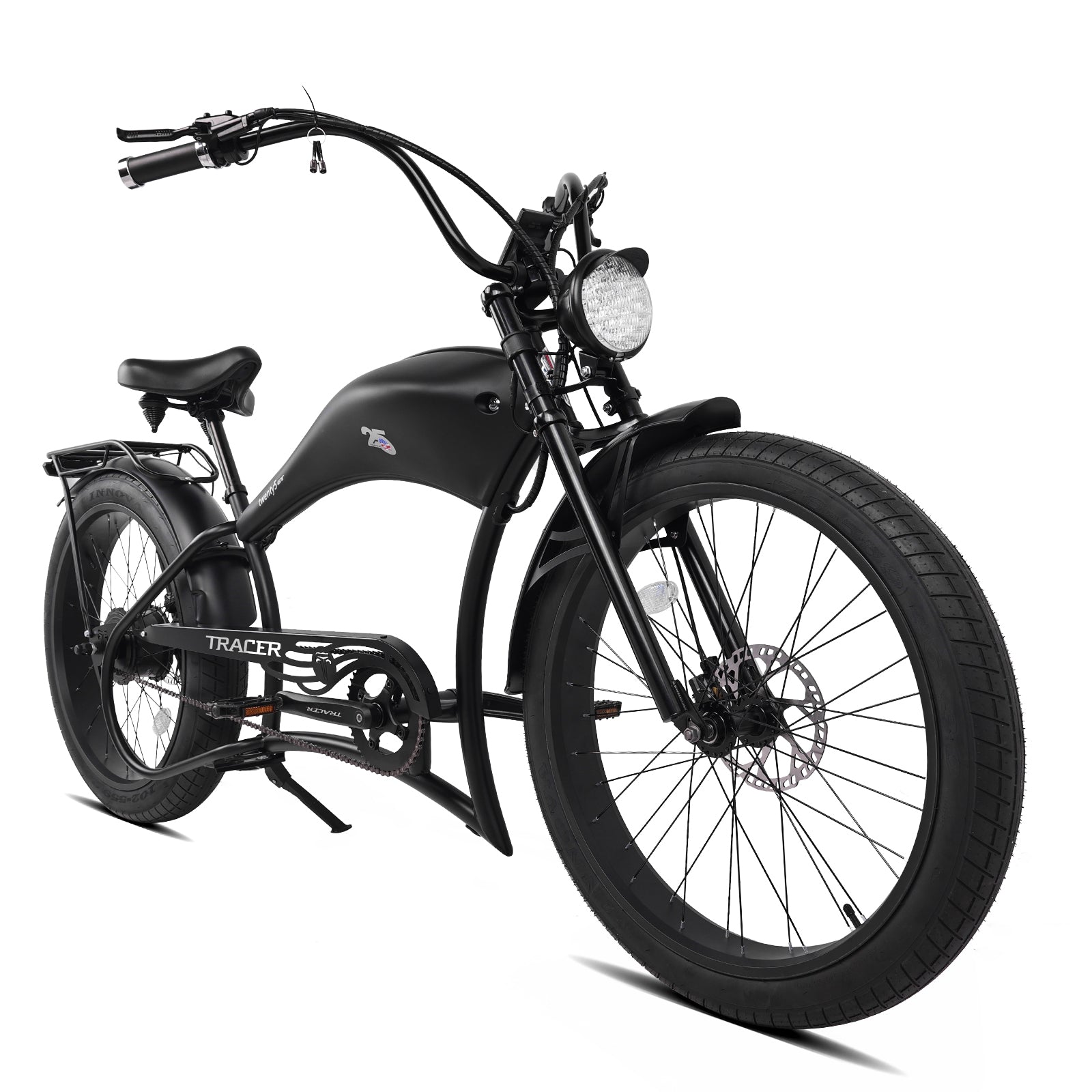 Tracer Twenty5 800W Chopper Stretch Cruiser Electric Bike