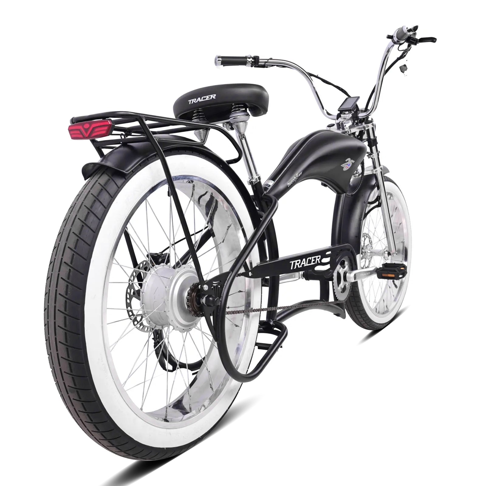 Tracer Twenty5 800W Chopper Stretch Cruiser Electric Bike
