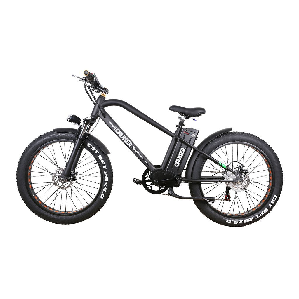GlareWheel EB-X10 500W 26-Inch Fat Tire Electric Mountain Bike