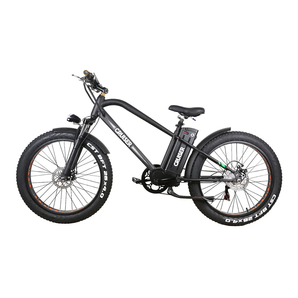 GlareWheel EB-X10 500W 26-Inch Fat Tire Electric Mountain Bike