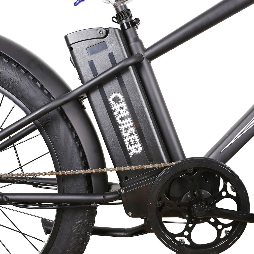 GlareWheel EB-X10 500W 26-Inch Fat Tire Electric Mountain Bike