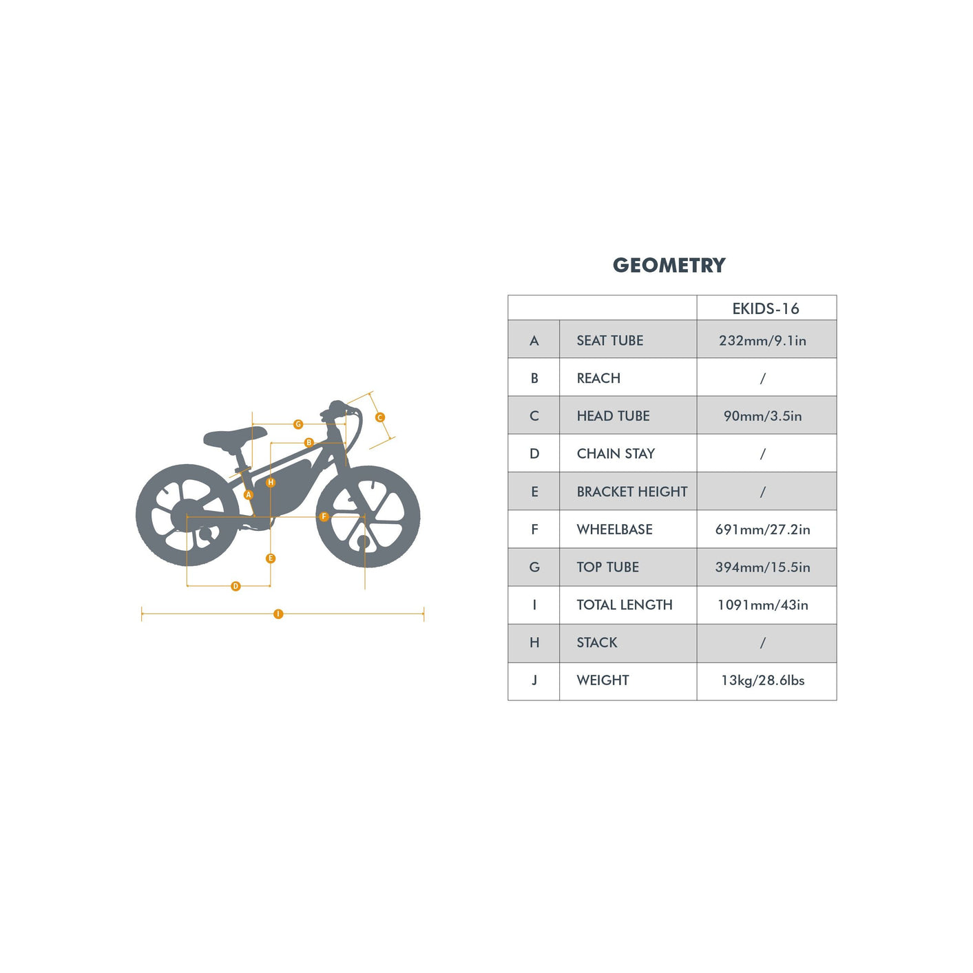 Eunorau EKids16 1.0 Kids Electric Balance Bike