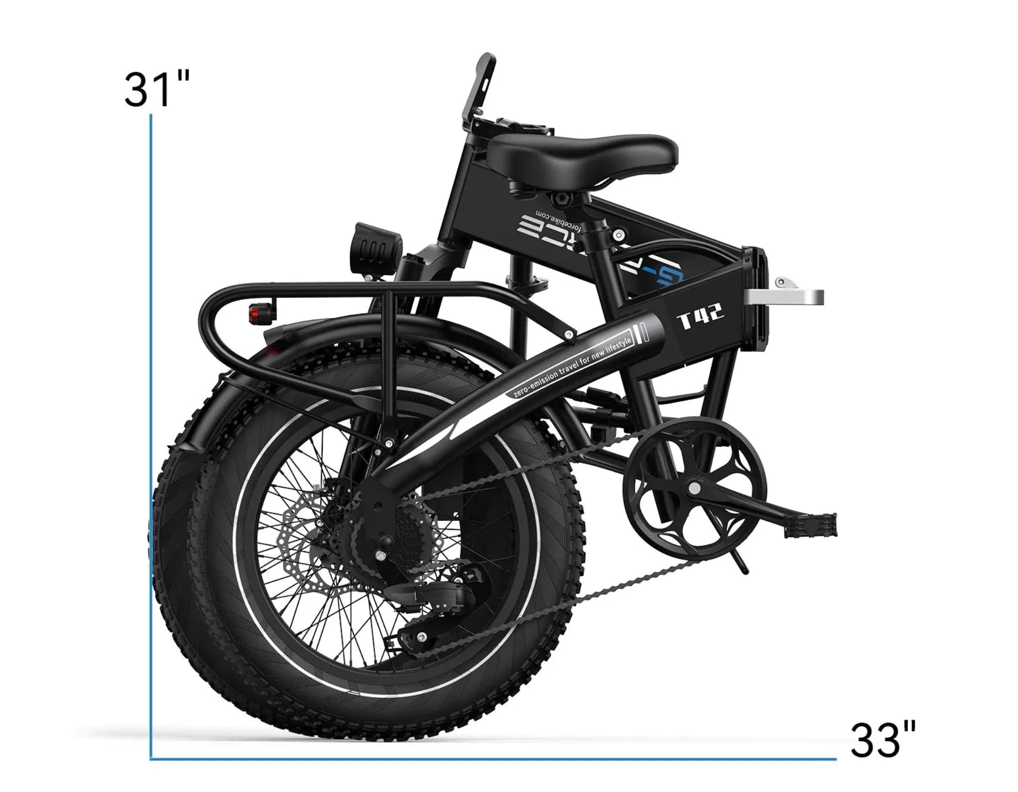 G-Force T42 750W 48V Folding Fat Tire Electric Bike