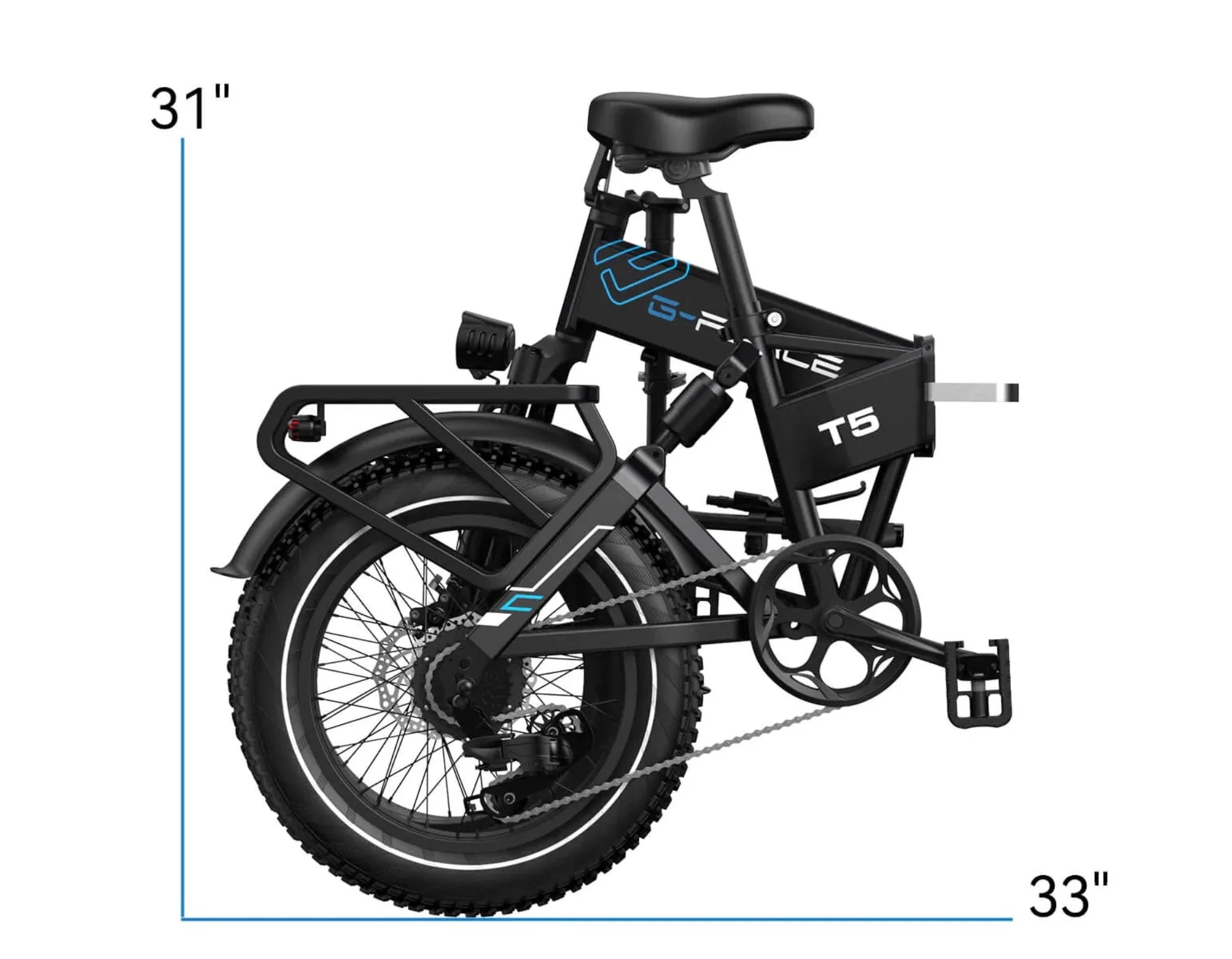 G-Force T5 750W 48V Folding Fat Tire Electric Bike