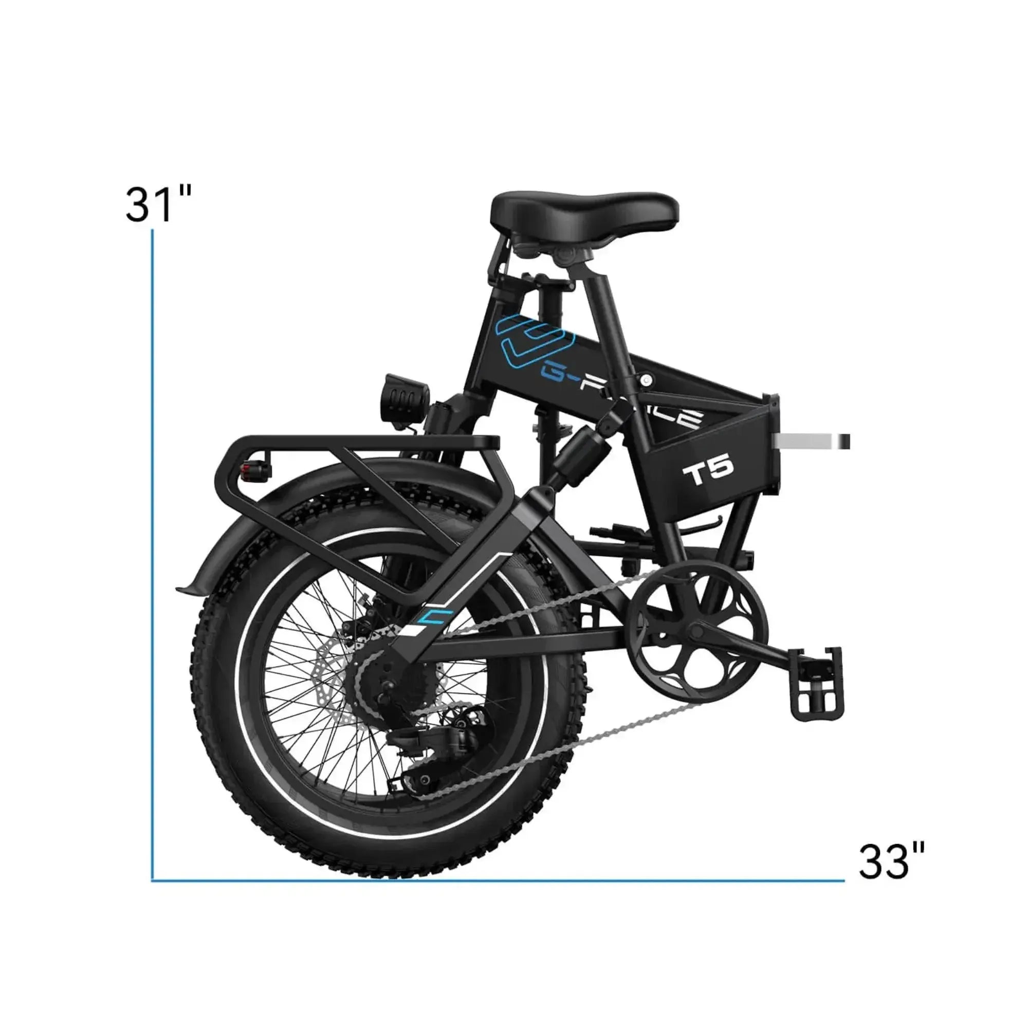 G-Force T5 750W 48V Folding Fat Tire Electric Bike  Electric Bikes Paradise