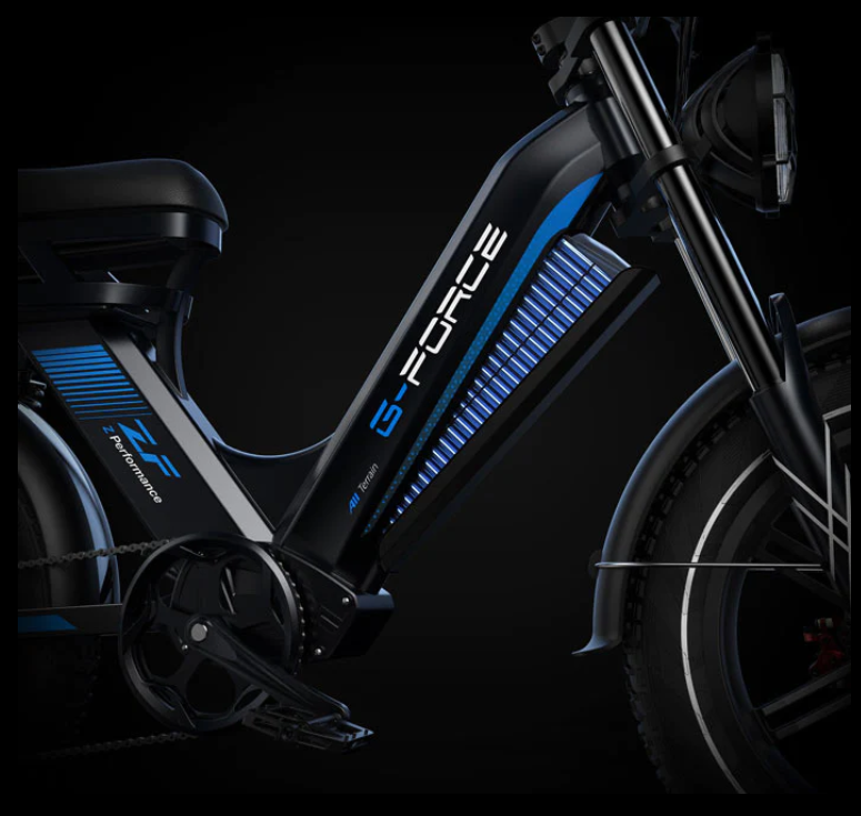 G-Force ZF 750W 48V Moped-Style Step-Through Fat Tire Electric Bike