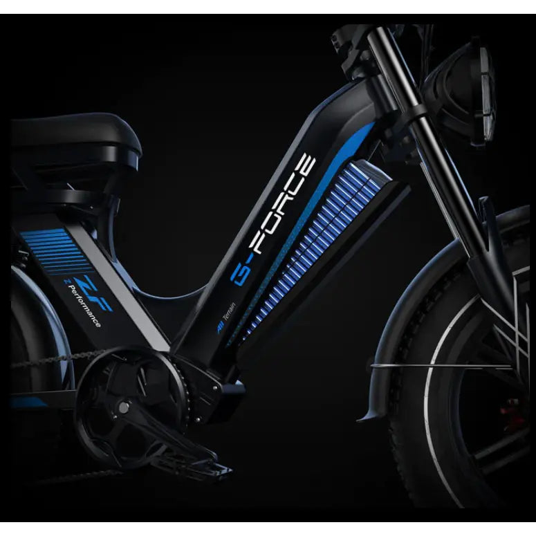 G-Force ZF 750W 48V Moped-Style Step-Through Fat Tire Electric Bike  Electric Bikes Paradise