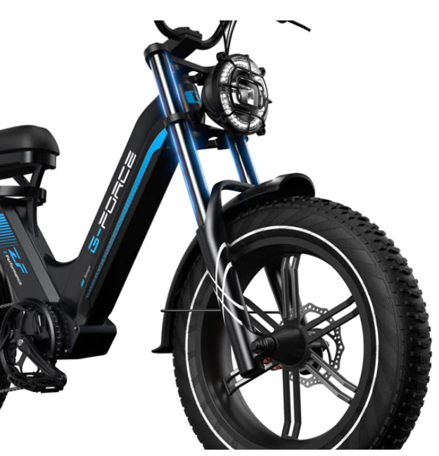 G-Force ZF 750W 48V Moped-Style Step-Through Fat Tire Electric Bike