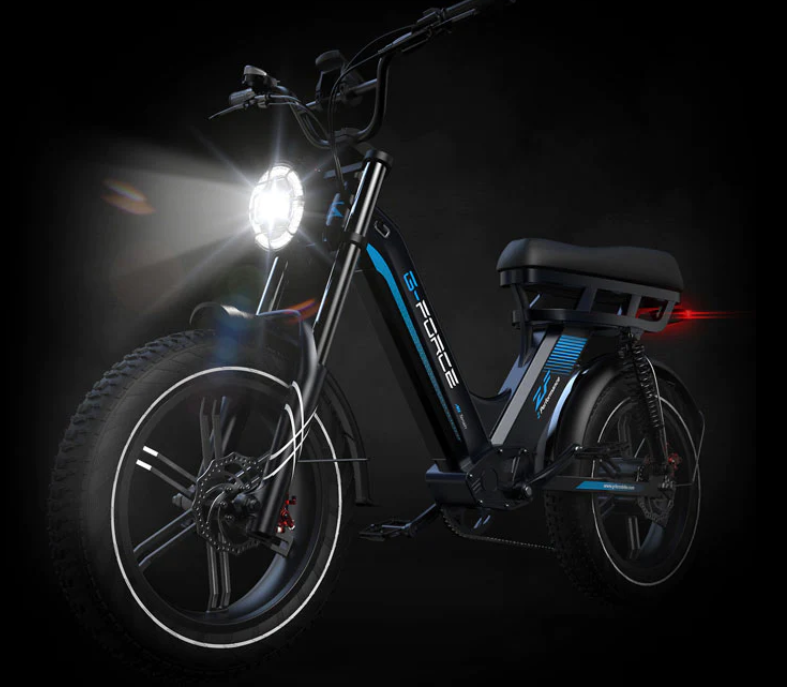 G-Force ZF 750W 48V Moped-Style Step-Through Fat Tire Electric Bike
