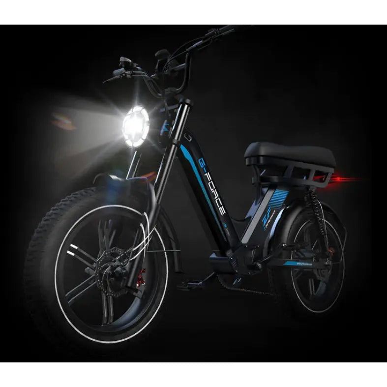 G-Force ZF 750W 48V Moped-Style Step-Through Fat Tire Electric Bike  Electric Bikes Paradise