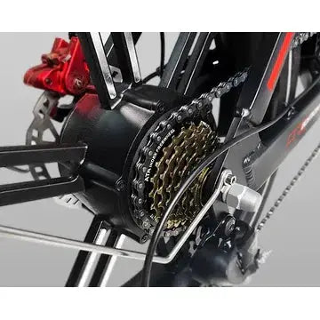 G-Force ZF 750W 48V Moped-Style Step-Through Fat Tire Electric Bike  Electric Bikes Paradise
