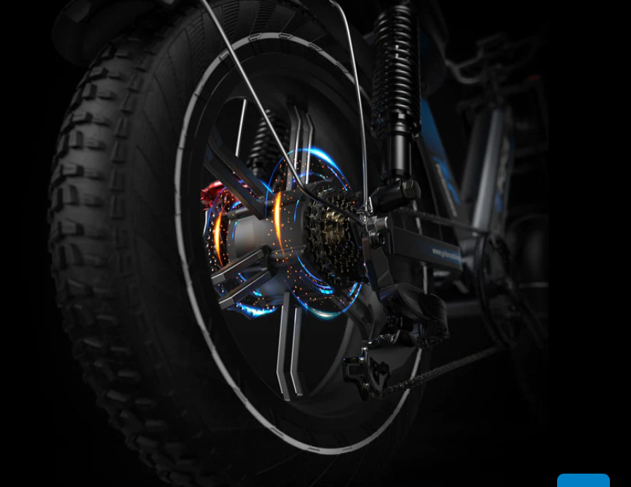 G-Force ZF 750W 48V Moped-Style Step-Through Fat Tire Electric Bike
