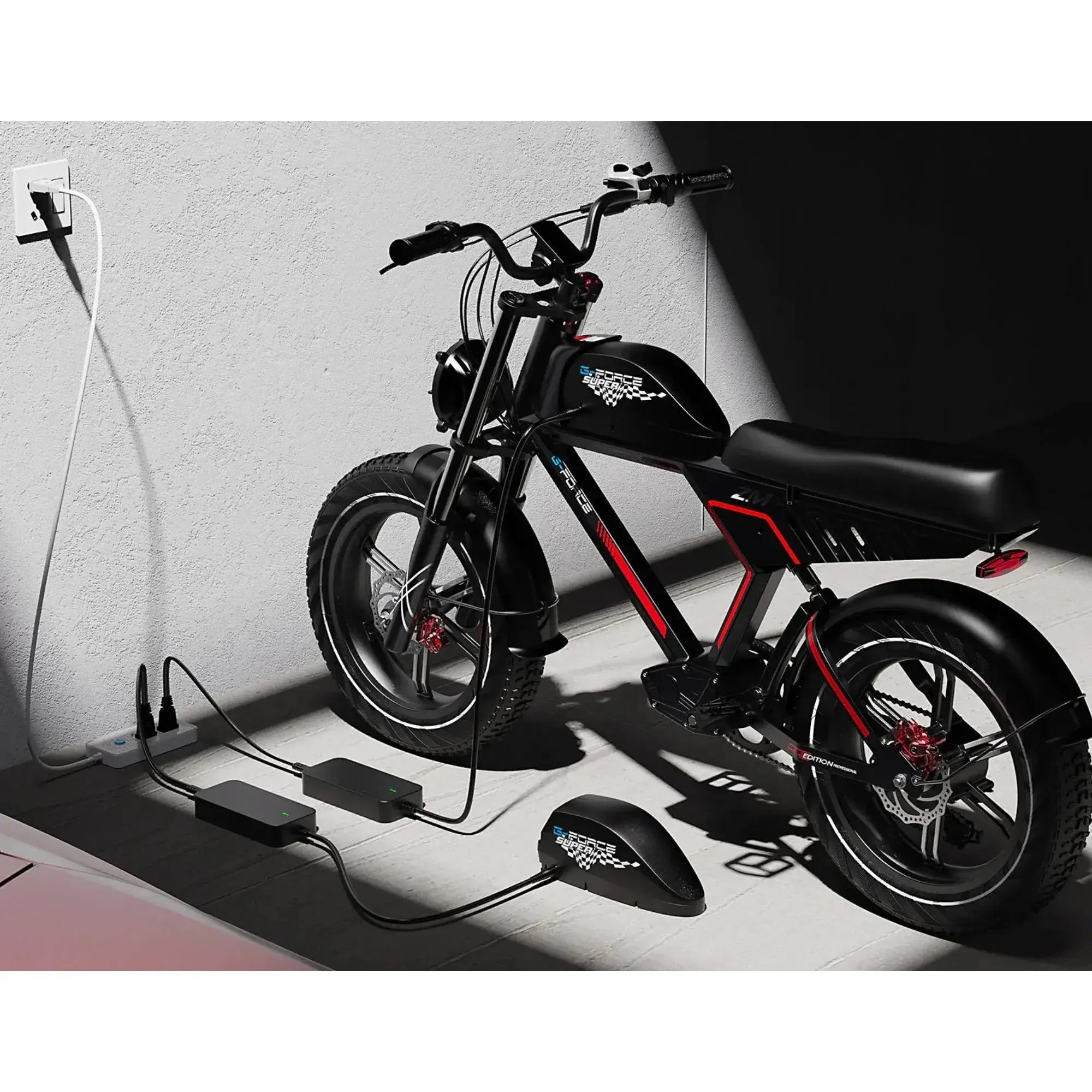 G-Force ZM 750W 48V Fat Tire Moped-Style Electric Bike  Electric Bikes Paradise