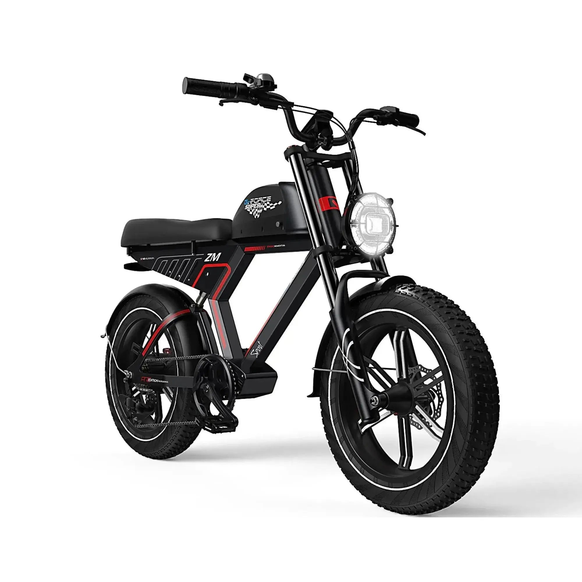 G-Force ZM 750W 48V Fat Tire Moped-Style Electric Bike  Electric Bikes Paradise