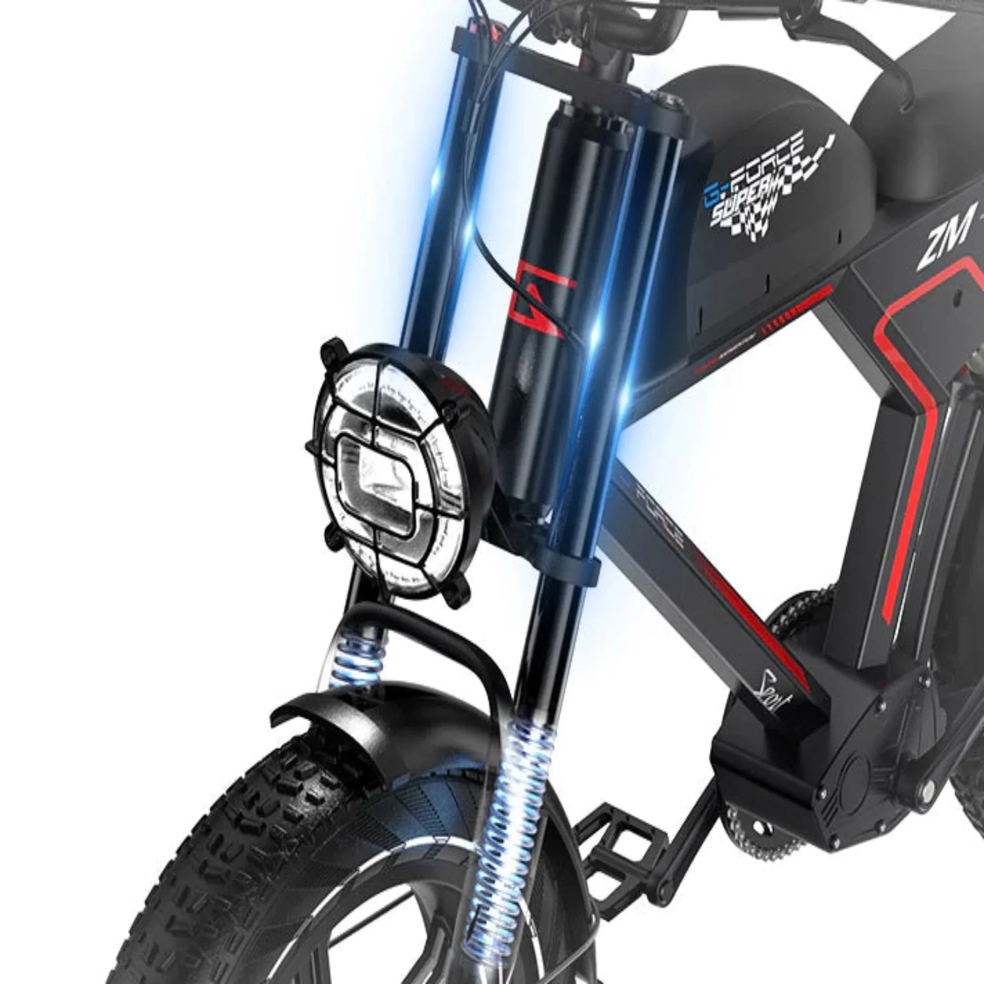G-Force ZM 750W 48V Fat Tire Moped-Style Electric Bike