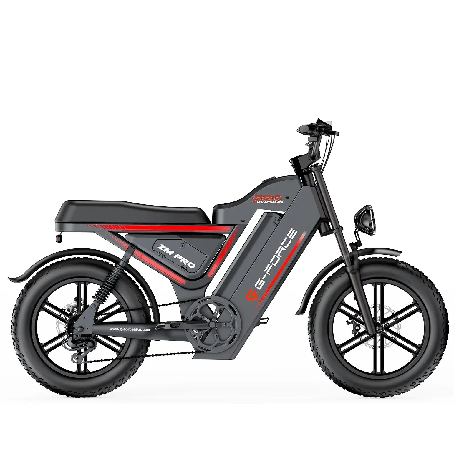 G-Force ZM PRO 1000W 52V Fat Tire Moped-Style Electric Bike  Electric Bikes Paradise