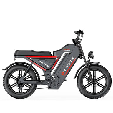 G-Force ZM PRO 1000W 52V Fat Tire Moped-Style Electric Bike  Electric Bikes Paradise