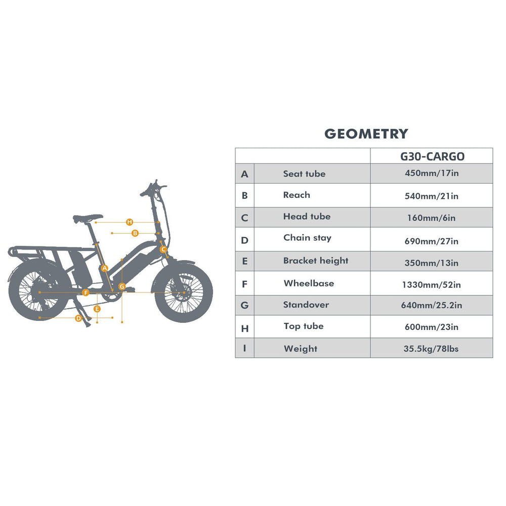 Eunorau G30-Cargo 2.0 Electric Cargo Bike
